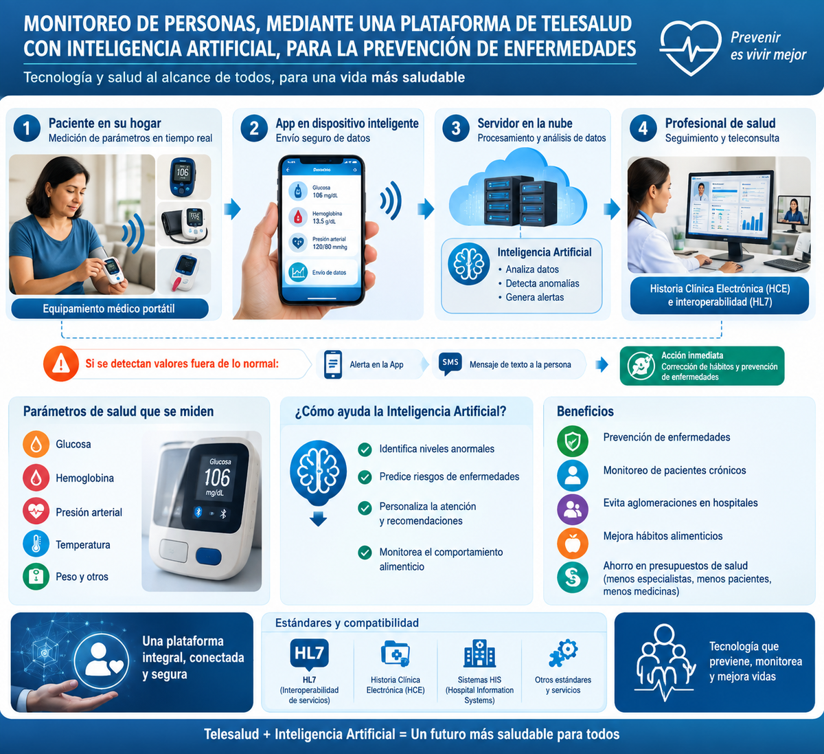 Plataforma de Telesalud con IA: Monitoreo Remoto e Intelección Preventiva de Enfermedades